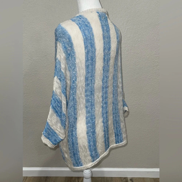 PINK ROSE Blue and white striped sweater - Picture 3 of 8